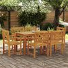 vidaXL Garten Essgruppe 7 pcs Braun Massivholz Akazie