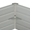 vidaXL Hochbeet Braun 129 x 129 x 45 cm Verzinkter Stahl