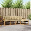 vidaXL Outdoor-Sofagarnitur mit Kissen 5 pcs Natur und Beige