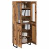 vidaXL Highboard 2 pcs Altholz Holzwerkstoff