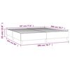 vidaXL Boxspringbettgestell Dunkelbraun 200x200 cm Stoff