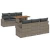 vidaXL Garten-Sofa-Set 7 stk. Grau