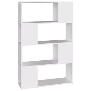 vidaXL B&uuml;cherregal Raumteiler Wei&szlig; 80x24x124,5 cm Holzwerkstoff