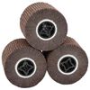 vidaXL Schleifrollen 3 pcs Braun 12 x 12 x 10 cm Synthetische Faser