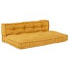 vidaXL Pallet Sofa Kissen 2 pcs Gelb 120 x 80 x 38 cm Stoff