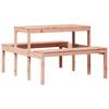 vidaXL Picknicktisch 110x134x75 cm Massivholz Douglasie