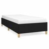 vidaXL Bettgestell ohne Matratze Schwarz 90x190 cm Stoff