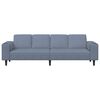 vidaXL Sofa mit Kissen Blau 250 x 77 x 76 cm Cordstoff
