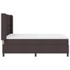 vidaXL Boxspringbett mit Matratze Dunkelbraun 140 x 190 cm Stoff