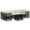 vidaXL Gartensofa-set 8 stk. Schwarz Poly-Rattan