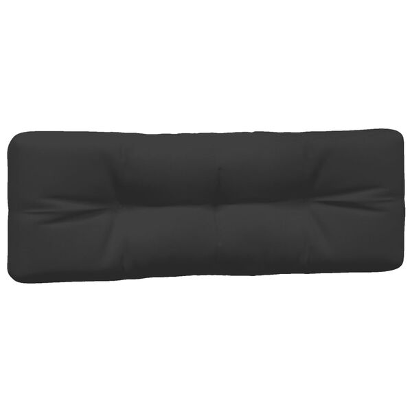 vidaXL Palettenkissen 7-tlg. Schwarz Stoff