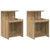vidaXL Nachttisch 2 pcs Artisan-Eiche 40 x 35 x 60 cm Holzwerkstoff