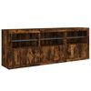 vidaXL Sideboard mit LED-Leuchten R&auml;uchereiche 181,5x37x67 cm