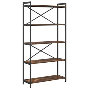 vidaXL B&uuml;cherregal 80 x 30 x 155 cm Holzwerkstoff Ger&auml;ucherte Eiche