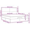 vidaXL Ottoman-Bett mit Matratze Taupe 160x200 cm Stoff