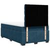 vidaXL Boxspringbett mit Matratze Blau 120x200 cm Samt