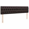 vidaXL Ottoman-Bett mit Matratze Dunkelbraun 160x200 cm Stoff