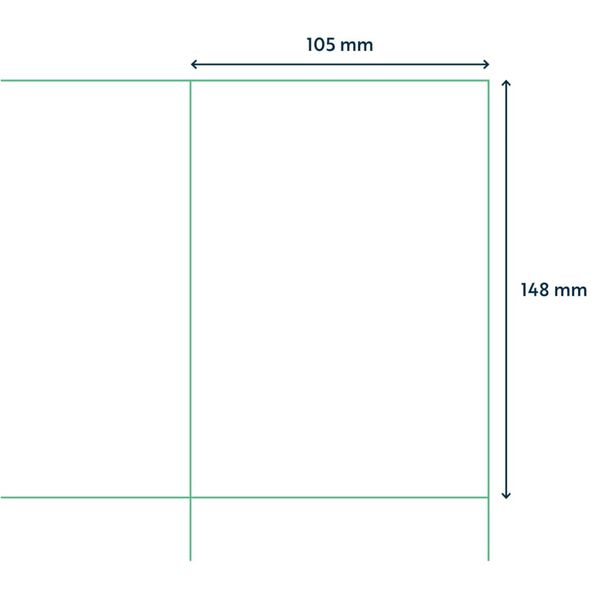 rillprint Selbstklebende Aufkleber Etiketten 105x148 mm 500 Blatt Wei&szlig;