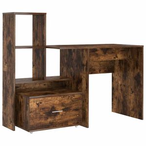 vidaXL Schreibtisch Ger&auml;ucherte Eiche Holzwerkstoff