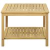 vidaXL Beistelltisch &Ouml;l-Natur 60 x 60 x 45 cm Massivholz Akazie