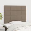 vidaXL Kopfteil Taupe 80x5x118/128 cm Stoff