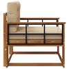 vidaXL Outdoor Mittelsofa Massivholz Akazie Natur