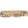 vidaXL Outdoor-Sofagarnitur mit Kissen 8 pcs Natur und Beige