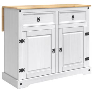 vidaXL K&uuml;cheninsel Set 2 stk. Wei&szlig; und Honigwachs 112 x 70 x 91,5 cm