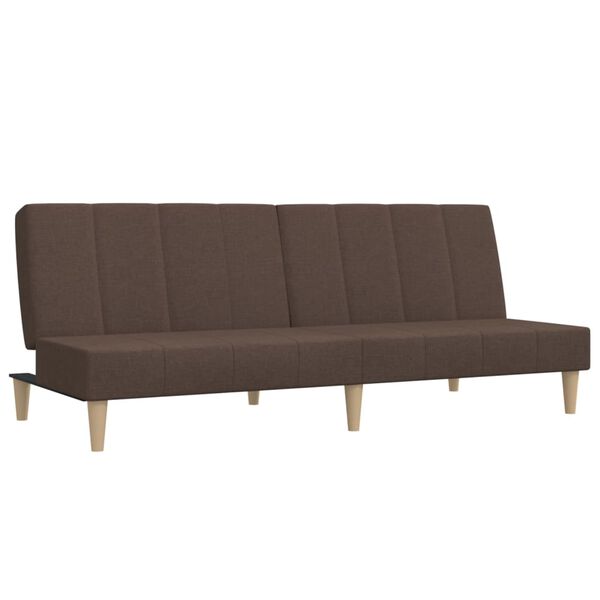 vidaXL Schlafsofa 2-Sitzer Taupe Stoff