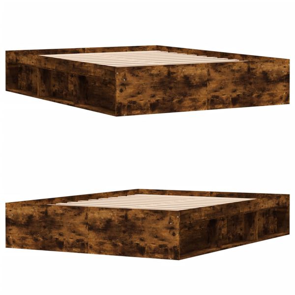 vidaXL Bettgestell R&auml;uchereiche 140x200 cm