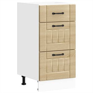 vidaXL K&uuml;chen-Unterschrank Lucca Sonoma-Eiche Holzwerkstoff