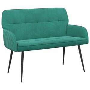 vidaXL Zweisitzer-Sofa mit Metallbeinen 2-Sitzer T&uuml;rkis Samt