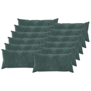 vidaXL Kissenbezug 12 pcs HEERLEN Meeresblau 40 x 80 cm