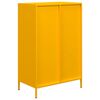 vidaXL Highboard Senfgelb 68x39x103,5 cm Stahl