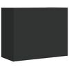 vidaXL Wandregal Schwarz 75x35x60 cm Holzwerkstoff