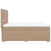 vidaXL Boxspringbett Matratze Cappuccino-Braun 140x190cm Kunstleder