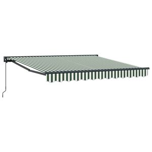 vidaXL Markisenrahmen Gr&uuml;n und Wei&szlig; 300 x 250 cm