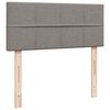 vidaXL Ottoman-Bett mit Matratze & LEDs Taupe 120x200 cm Stoff