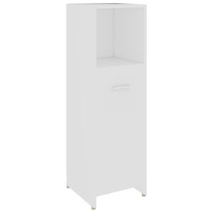 vidaXL Badezimmerschrank Wei&szlig; 30x30x95 cm Holzwerkstoff