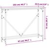 vidaXL Konsolentisch Schwarz 102x22,5x75 cm Holzwerkstoff