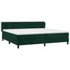 vidaXL Boxspringbett mit Matratze Dunkelgr&uuml;n 200x200 cm Samt