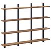 vidaXL Wandregal Altholz 102 x 13,5 x 80 cm Holzwerkstoff