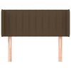 vidaXL Kopfteil mit Ohren Dunkelbraun 93x16x78/88 cm Stoff