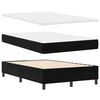 vidaXL Boxspringbett mit Matratze Schwarz 120 x 200 cm Samt