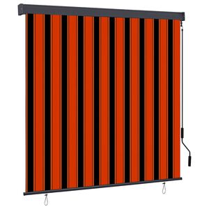 vidaXL Rollo Orange und Braun 180 x 250 cm Stoff und Aluminium