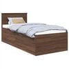 vidaXL Bettrahmen Braun Eichen-Optik 120 x 200 cm Holzwerkstoff