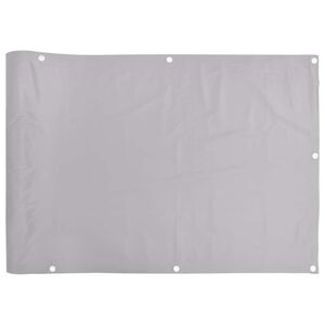 vidaXL Balkon-Sichtschutz Grau 500x90 cm PVC