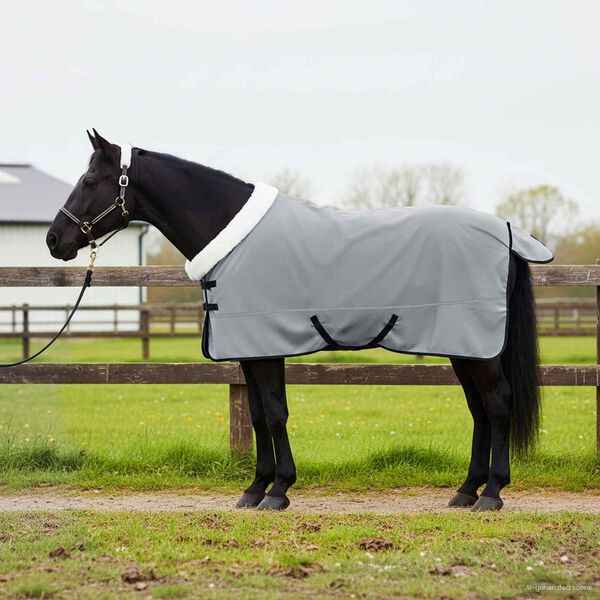 vidaXL Pferdedecke Dunkelgr&uuml;n 145 cm Polarfleece