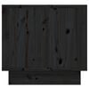 vidaXL Nachttische 2 Stk. Schwarz 35x34x32 cm Massivholz Kiefer