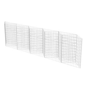 vidaXL Gabionenkorb Pflanzkasten Gem&uuml;se-Hochbeet Stahl 300&times;30&times;100 cm